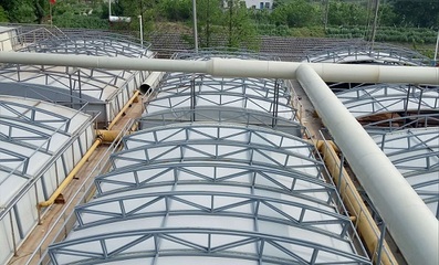 污水池反吊膜加蓋金屬部件的施工處理方式與防腐工程實施要點